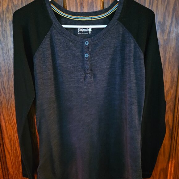 Smartwool Womens Long Sleeve Merino Wool 250 Henley Shirt Sz Small - Picture 5 of 6